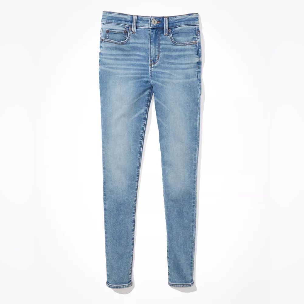American Eagle AE High Rise Jegging in Bright Bluebell - Size 4 Short